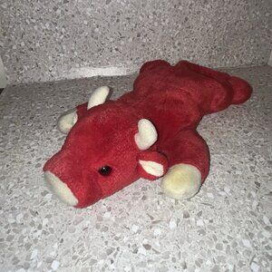 Ty Beanie Buddies Snort Bull Plush Stuffed Animal Bull Red Male Ox Vintage 1998